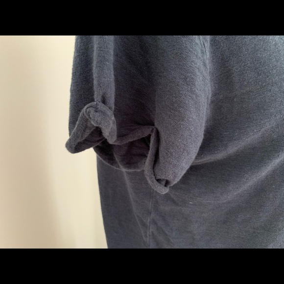 Navy Linen Tee - Picture 4 of 4